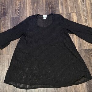 Jordan Taylor stretch Black Tunic/swim cover up